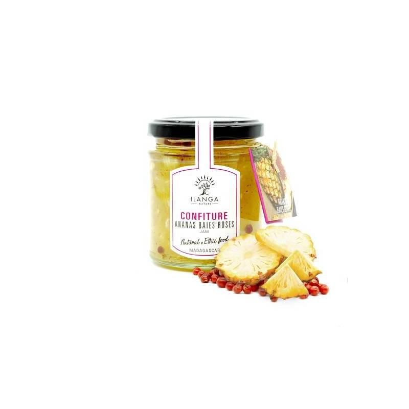 Confiture Ananas Baies Roses