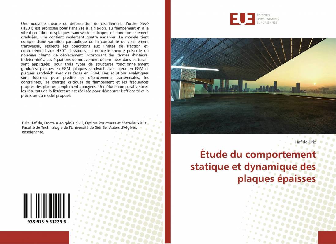 Étude du comportement statique et dynamique des plaques épaisses