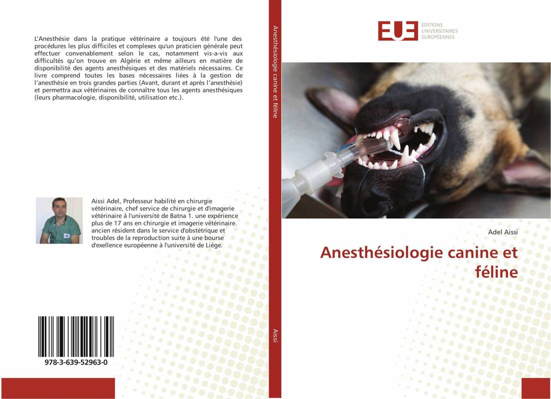 Anesthésiologie canine et féline