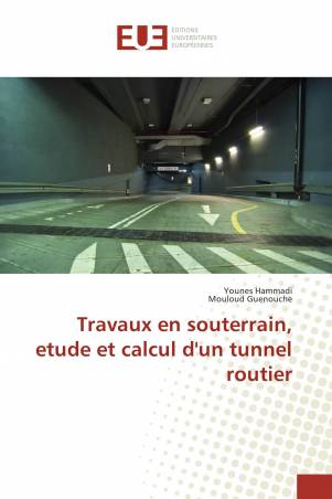 Travaux en souterrain, etude et calcul d'un tunnel routier