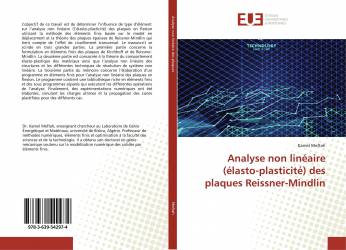 Analyse non linéaire (élasto-plasticité) des plaques Reissner-Mindlin