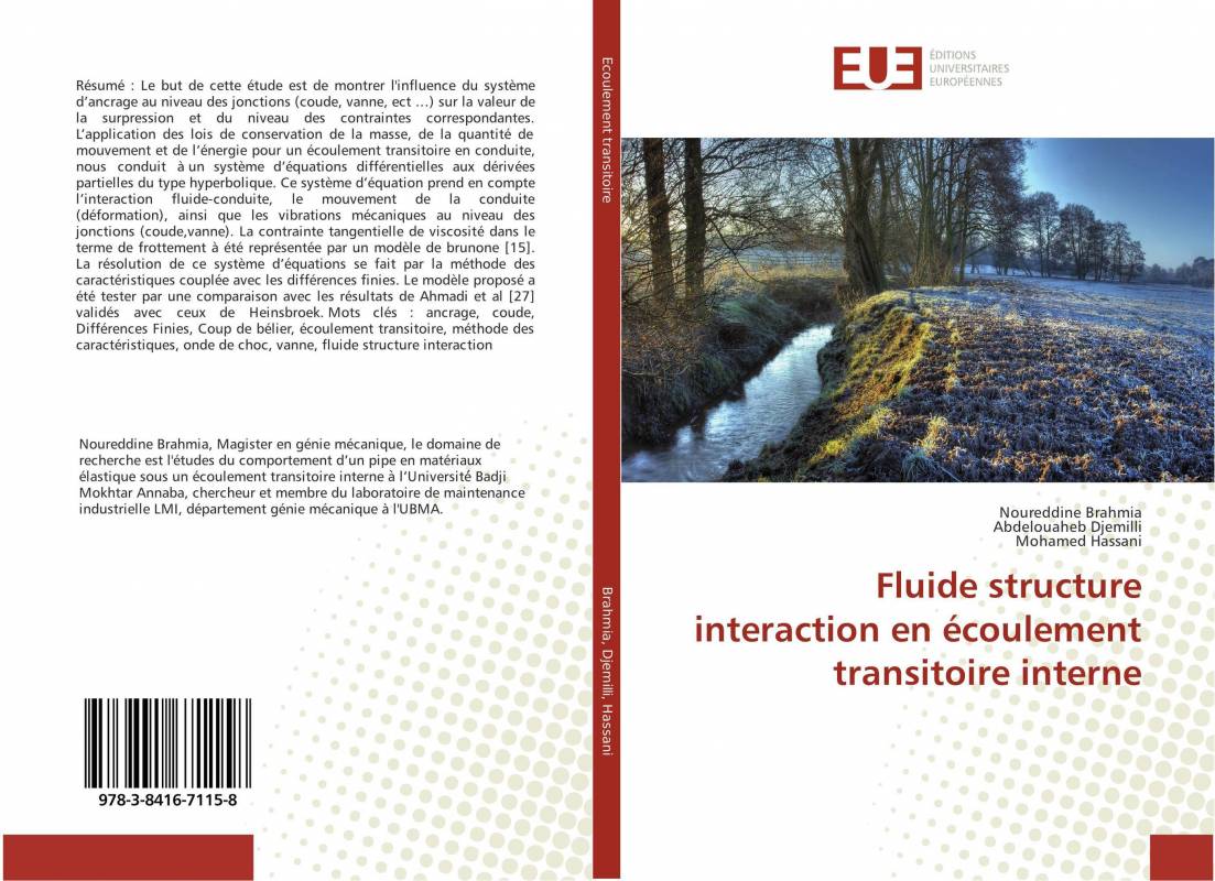Fluide structure interaction en écoulement transitoire interne