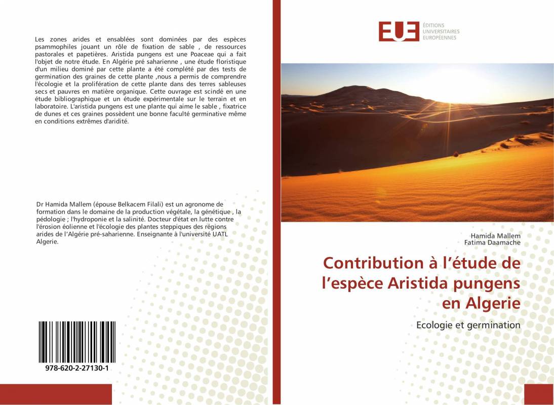 Contribution à l’étude de l’espèce Aristida pungens en Algerie