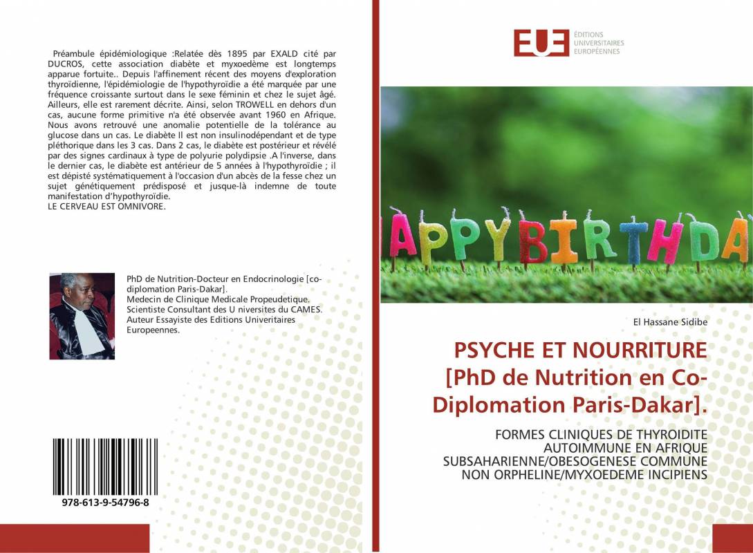 PSYCHE ET NOURRITURE [PhD de Nutrition en Co-Diplomation Paris-Dakar].