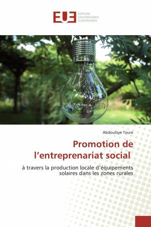 Promotion de l’entreprenariat social
