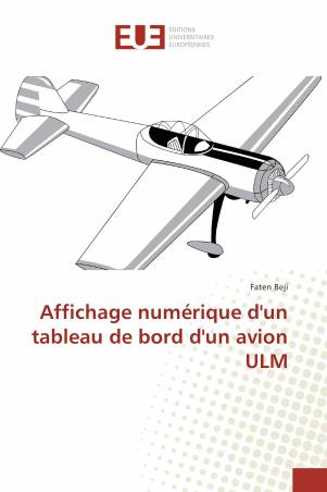 Affichage numérique d'un tableau de bord d'un avion ULM