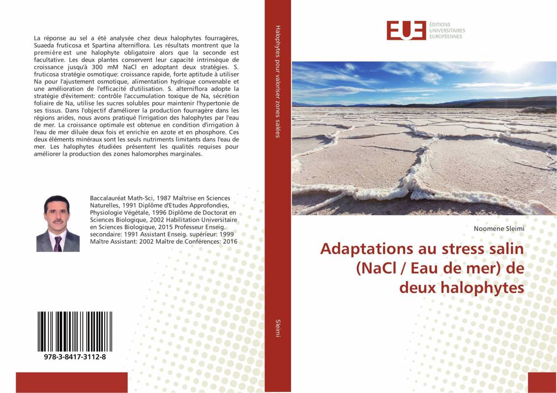 Adaptations au stress salin (NaCl / Eau de mer) de deux halophytes