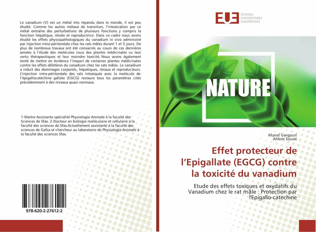 Effet protecteur de l’Epigallate (EGCG) contre la toxicité du vanadium
