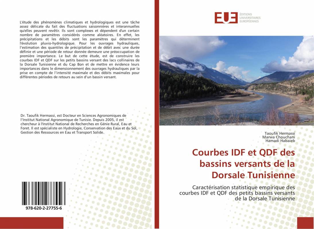 Courbes IDF et QDF des bassins versants de la Dorsale Tunisienne