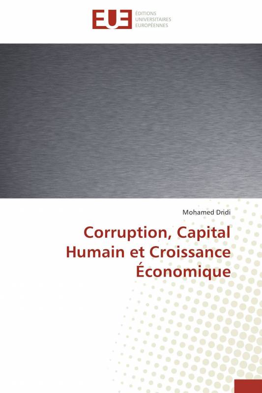 Corruption, Capital Humain et Croissance Économique
