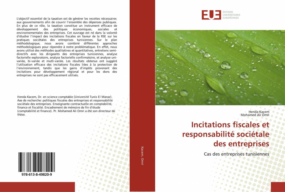 Incitations fiscales et responsabilité sociétale des entreprises