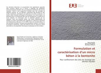 Formulation et caractérisation d’un micro béton à la bentonite