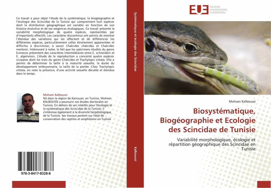 Biosystématique, Biogéographie et Ecologie des Scincidae de Tunisie