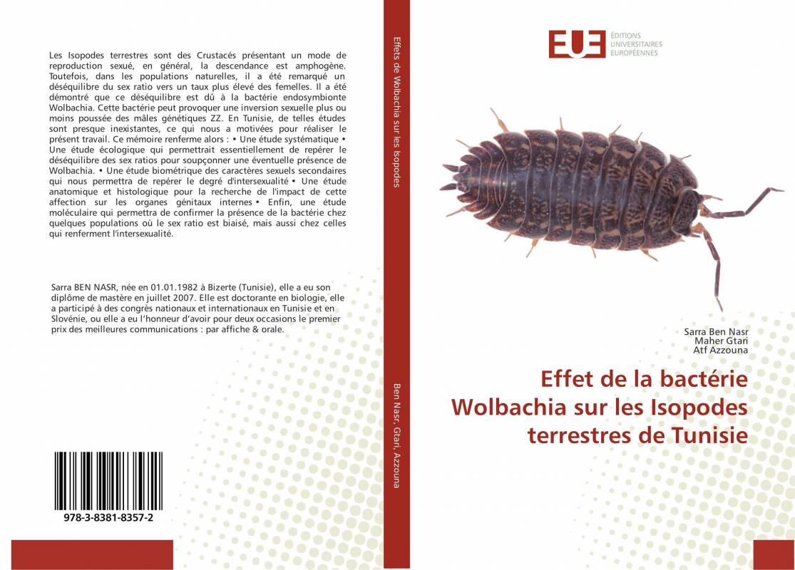 Effet de la bactérie Wolbachia sur les Isopodes terrestres de Tunisie