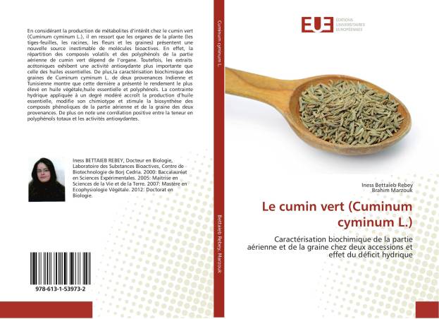 Le cumin vert (Cuminum cyminum L.)