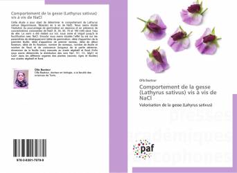 Comportement de la gesse (Lathyrus sativus) vis à vis de NaCl