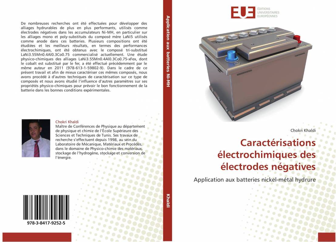 Caractérisations électrochimiques des électrodes négatives