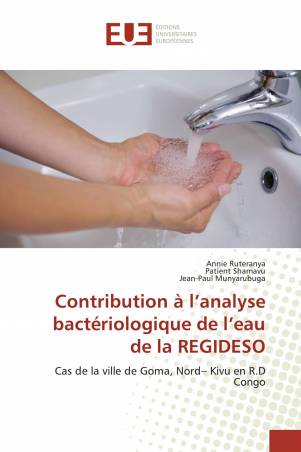 Contribution à l’analyse bactériologique de l’eau de la REGIDESO