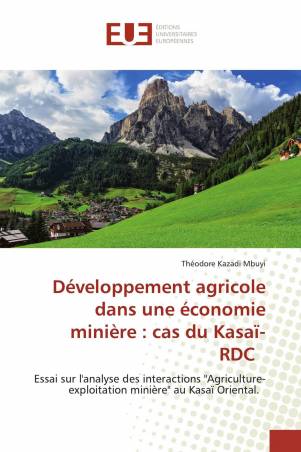 Développement agricole dans une économie minière : cas du Kasaï-RDC