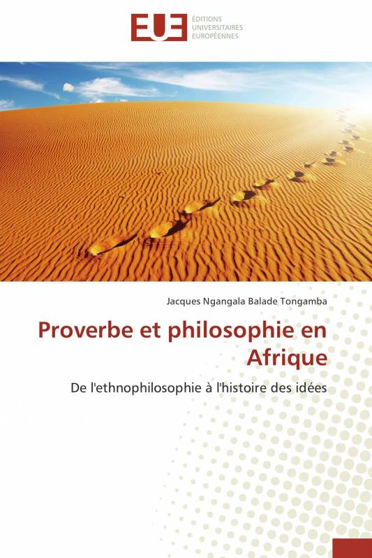 Proverbe et philosophie en Afrique