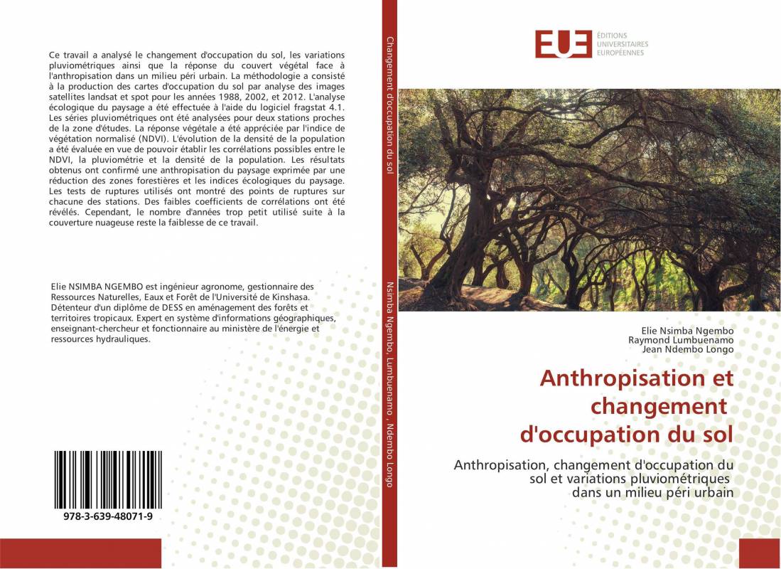 Anthropisation et changement d'occupation du sol