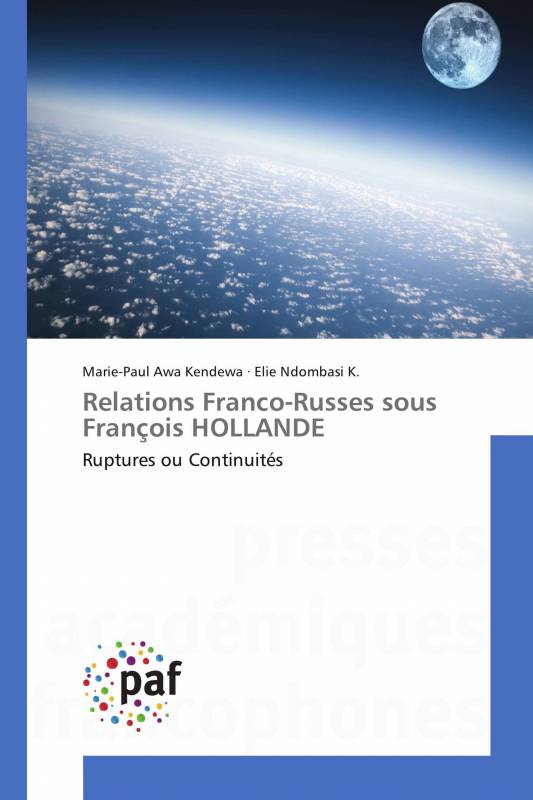 Relations Franco-Russes sous François HOLLANDE