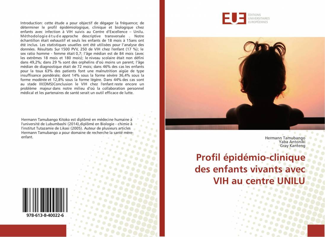 Profil épidémio-clinique des enfants vivants avec VIH au centre UNILU