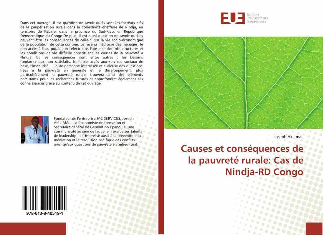 Causes et conséquences de la pauvreté rurale: Cas de Nindja-RD Congo