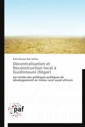 Décentralisation et Reconstruction local à Guidimouni (Niger)