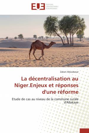 La décentralisation au Niger.Enjeux et réponses d&#039;une réforme