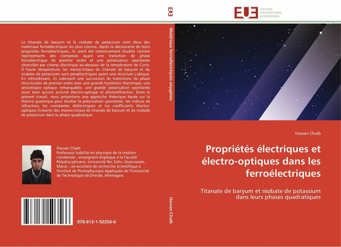 Propriétés électriques et électro-optiques dans les ferroélectriques