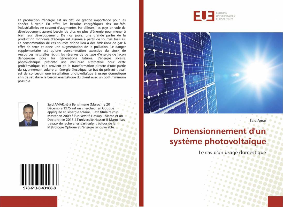 Dimensionnement d'un système photovoltaïque