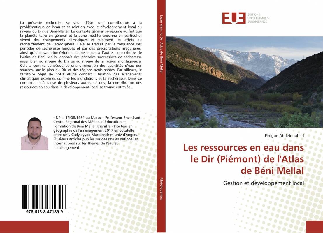 Les ressources en eau dans le Dir (Piémont) de l'Atlas de Béni Mellal