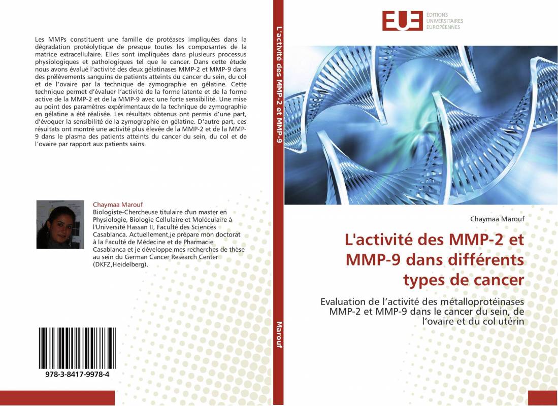 L'activité des MMP-2 et MMP-9 dans différents types de cancer