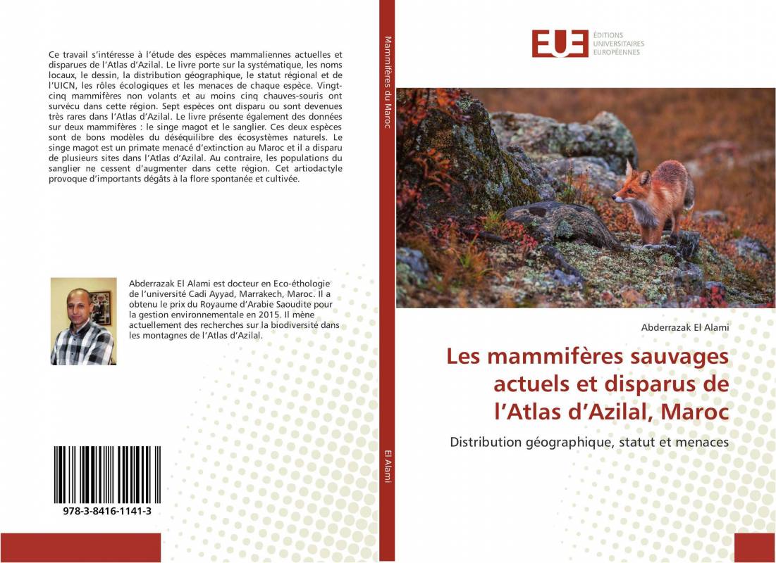 Les mammifères sauvages actuels et disparus de l’Atlas d’Azilal, Maroc