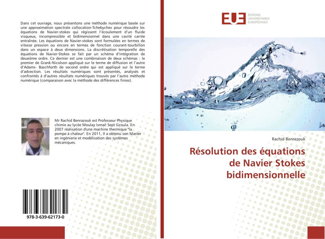 Résolution des équations de Navier Stokes bidimensionnelle