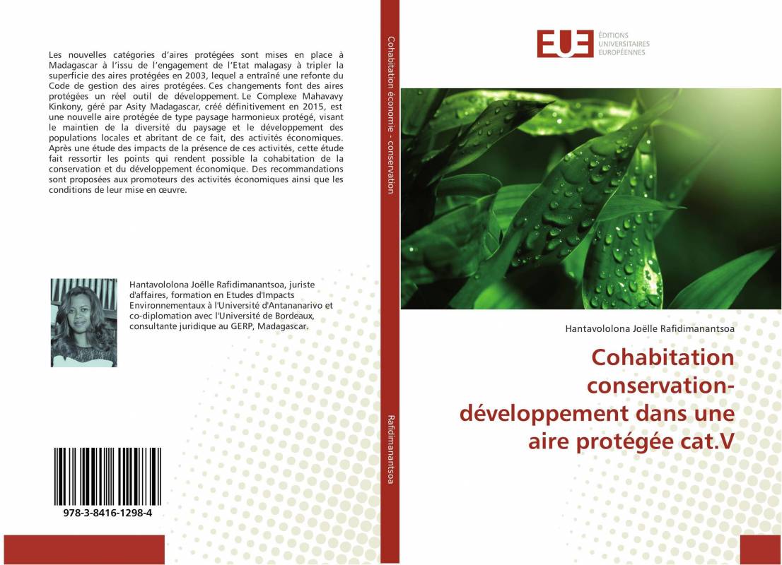 Cohabitation conservation- développement dans une aire protégée cat.V