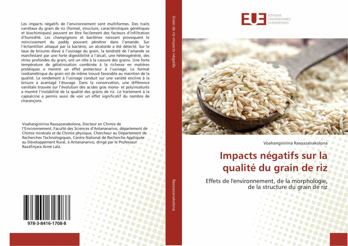 Impacts négatifs sur la qualité du grain de riz
