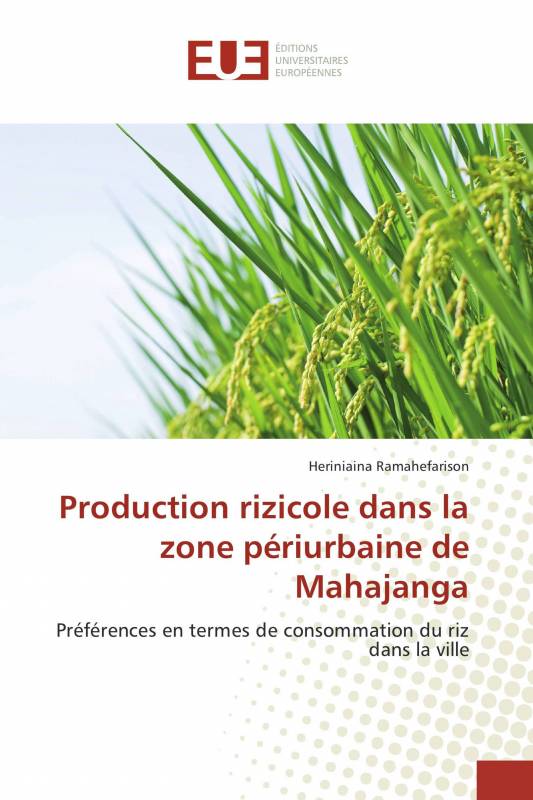 Production rizicole dans la zone périurbaine de Mahajanga