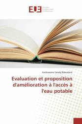 Evaluation et proposition d'amélioration à l'accès à l'eau potable