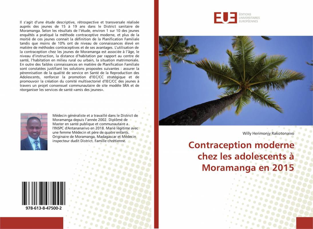 Contraception moderne chez les adolescents à Moramanga en 2015