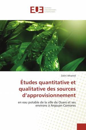 Études quantitative et qualitative des sources d’approvisionnement