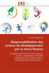 Responsabilisation des acteurs de développement par la micro finance