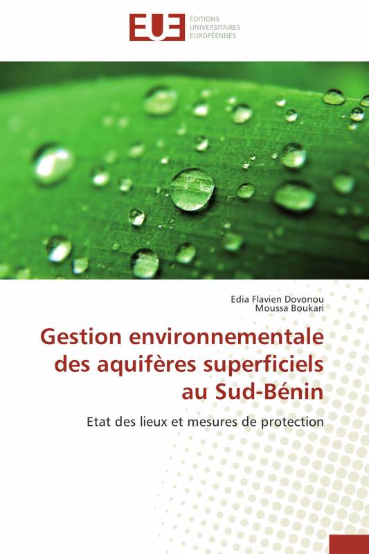 Gestion environnementale des aquifères superficiels au Sud-Bénin