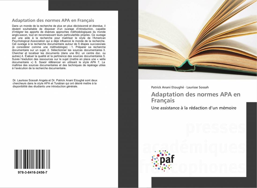 Adaptation des normes APA en Français