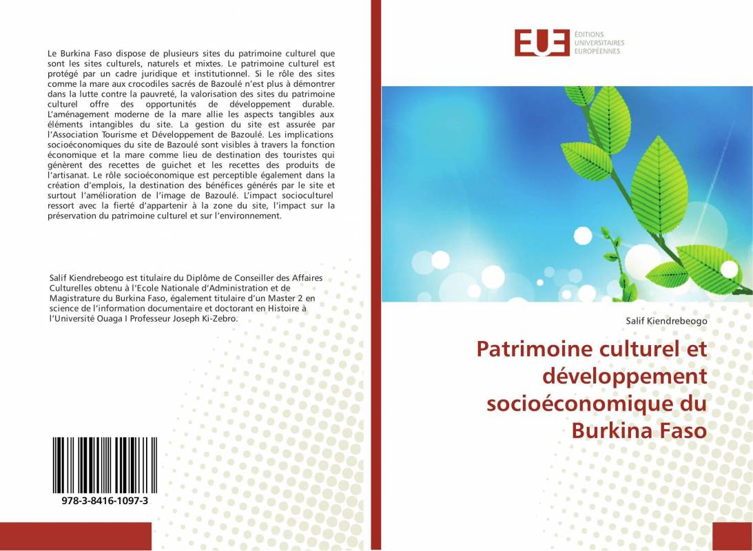 Patrimoine culturel et développement socioéconomique du Burkina Faso