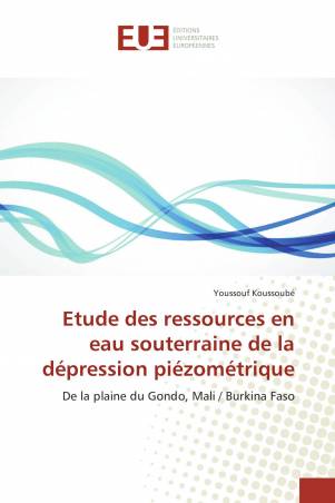 Etude des ressources en eau souterraine de la dépression piézométrique