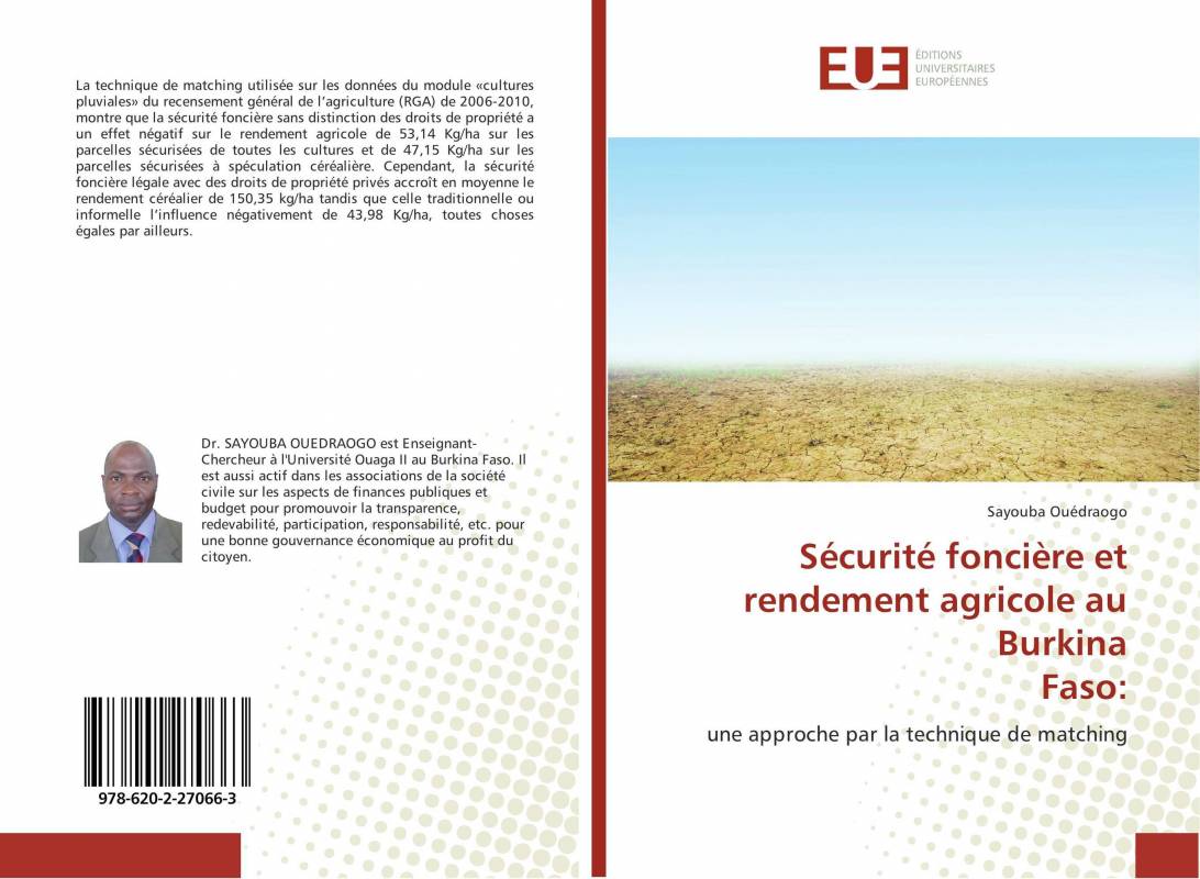 Sécurité foncière et rendement agricole au Burkina Faso: