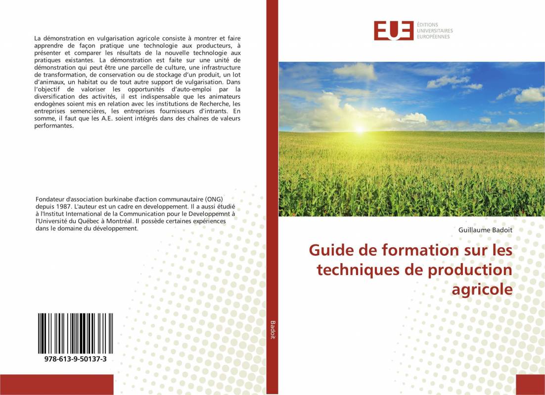 Guide de formation sur les techniques de production agricole