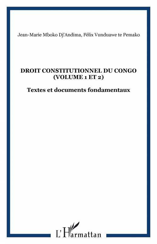 Droit constitutionnel du Congo (Volume 1 et 2)